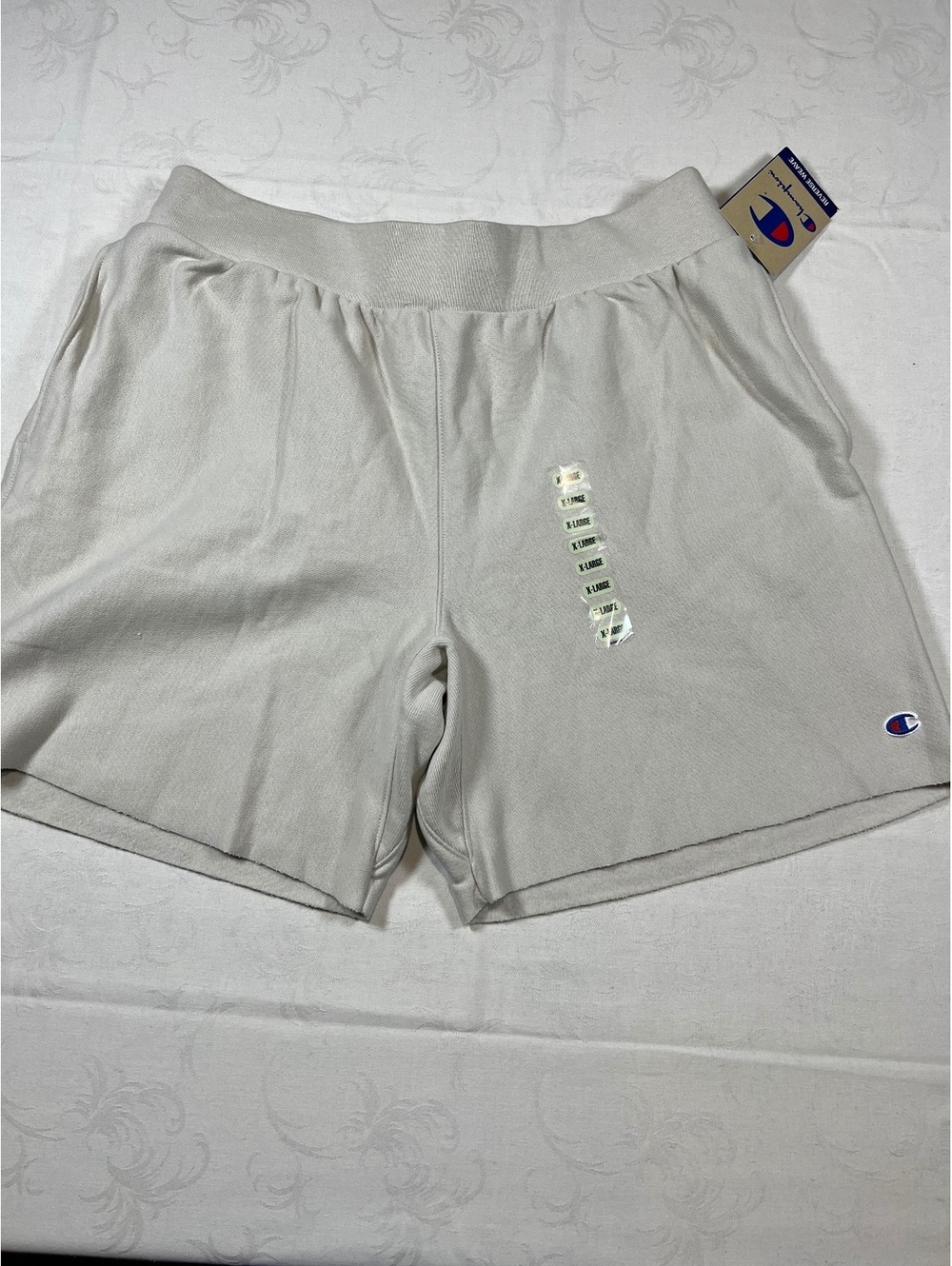 Champion Reverse Weave Heavyweight Fleece Beige Shorts Size XL